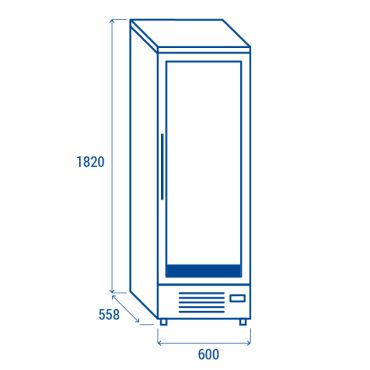 armadio frollatura carne chefline chfc368 dimensioni