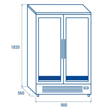 armadio frollatura carne chfc728 dimensioni