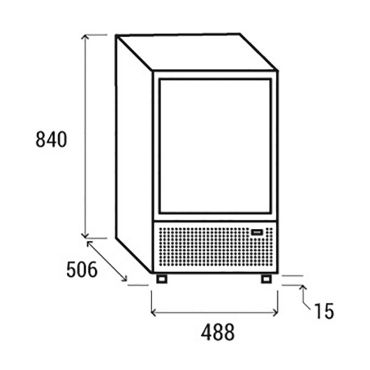 minibar frigobar chrf88 dimensioni