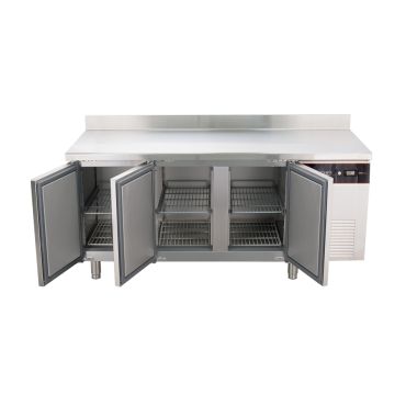 tavolo frigo 3 porte classe a echtf3pgal frontale aperto