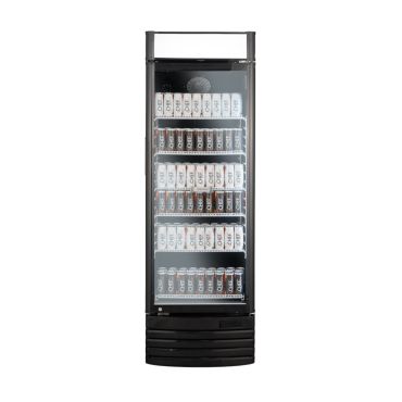 vetrina frigo bibite 350 litri con canopy chvp355cb frontale