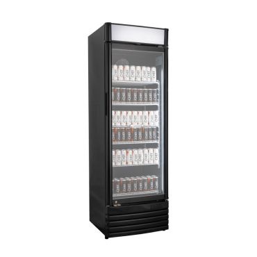 vetrina frigo bibite 350 litri con canopy chvp355cb laterale 1