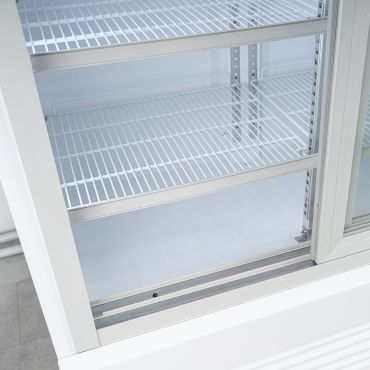 vetrina frigo bibite porte scorrevoli 1000l+canopy chvp1000s porte