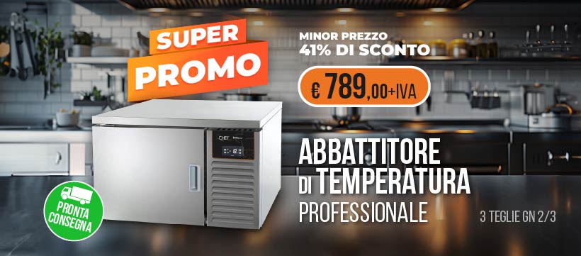 Abbattitore Di Temperatura/Surgelatore Professionale 3 Teglie in offerta