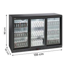 Vetrina Refrigerata 320 Litri Con Porte Scorrevoli Chefline